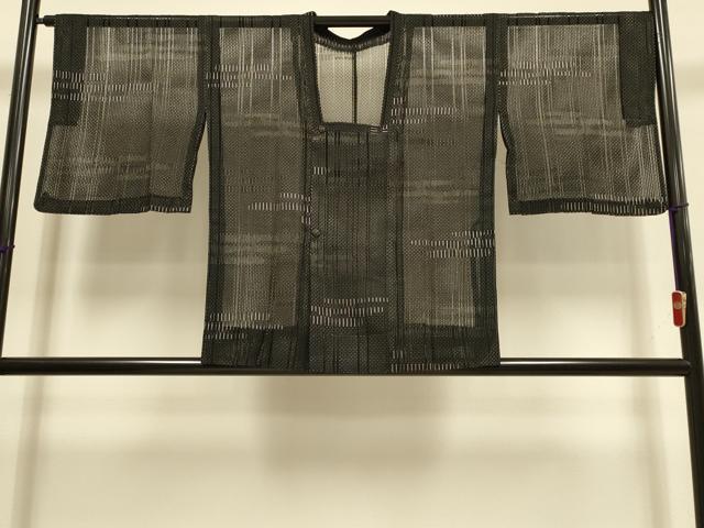 平和屋着物▽道行コート　スリーシーズン　春夏秋　塵除け　霞文　正絹　逸品　DABI4246du
