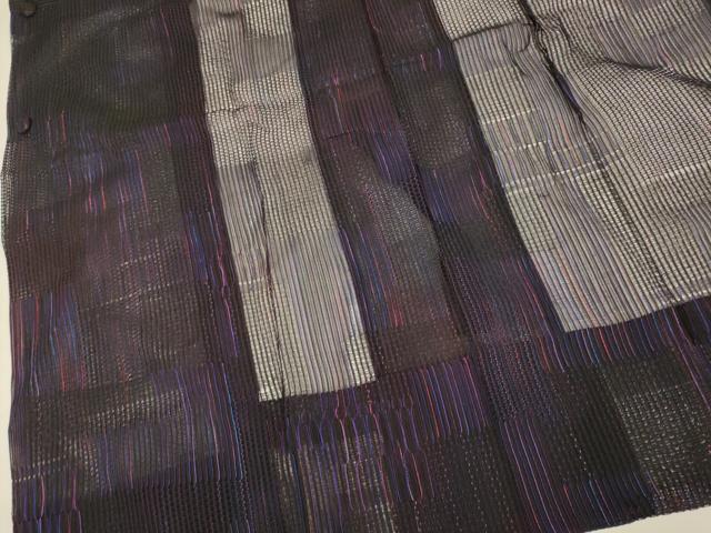 平和屋着物▽道行コート　スリーシーズン　春夏秋　塵除け　霞文　正絹　逸品　DABI4268du