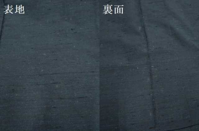 平和屋着物▽男性　紬　単衣　濃い藍鉄色　正絹　逸品　DABI4285du