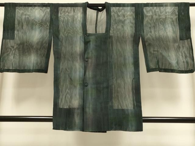 平和屋着物▽道行コート　スリーシーズン　春夏秋　塵除け　霞文　正絹　逸品　DABI4291du