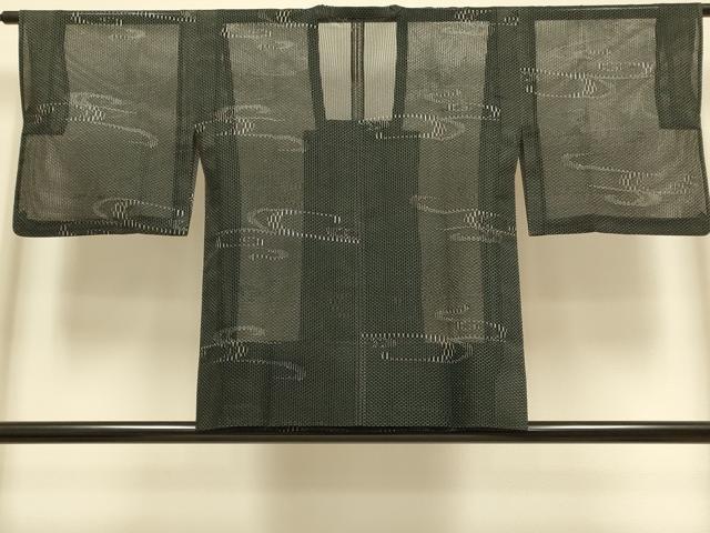 平和屋着物▽道行コート　スリーシーズン　春夏秋　塵除け　流水文　正絹　逸品　DABI4295du