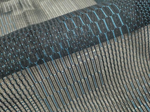平和屋着物▽道行コート　スリーシーズン　春夏秋　塵除け　色紙重ね文　ロング丈　正絹　逸品　DABI4300du