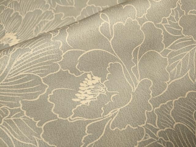 平和屋着物●訪問着　牡丹文　正絹　逸品　DABI4310du