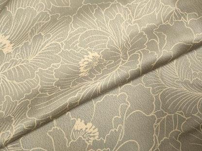 平和屋着物●訪問着　牡丹文　正絹　逸品　DABI4310du