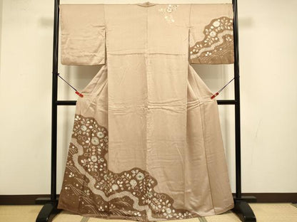 平和屋着物●訪問着　辻が花　絞り　正絹　逸品　DABI4313du