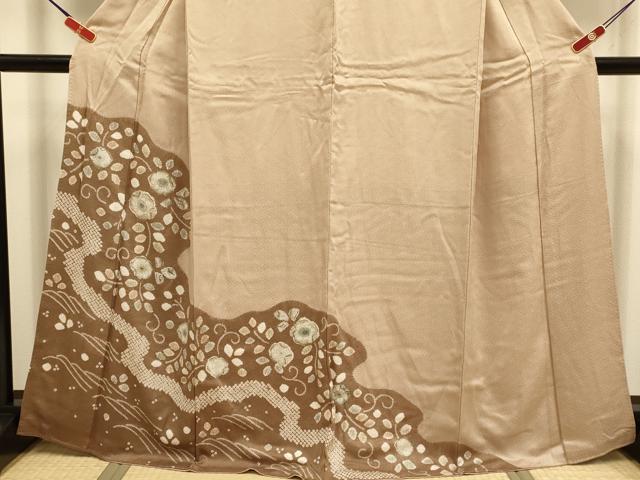 平和屋着物●訪問着　辻が花　絞り　正絹　逸品　DABI4313du