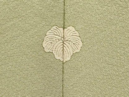 平和屋着物●上質な色無地　利休色　正絹　逸品　DABI4324du