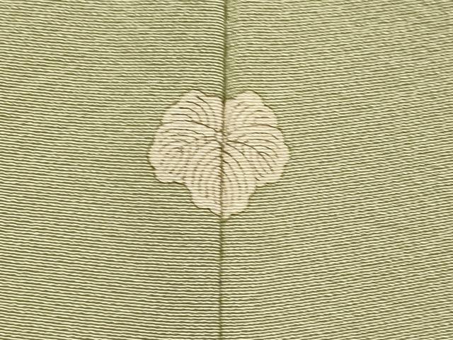 平和屋着物●上質な色無地　利休色　正絹　逸品　DABI4324du