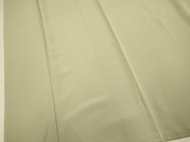 平和屋着物●上質な色無地　利休色　正絹　逸品　DABI4324du