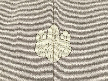 平和屋着物●上質な色無地　鳩羽鼠色　正絹　逸品　未使用　DABI4325du