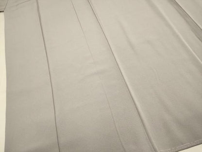 平和屋着物●上質な色無地　鳩羽鼠色　正絹　逸品　未使用　DABI4325du