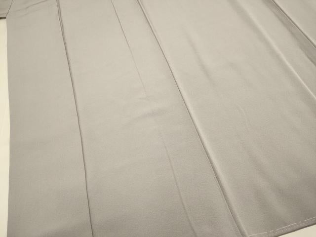 平和屋着物●上質な色無地　鳩羽鼠色　正絹　逸品　未使用　DABI4325du
