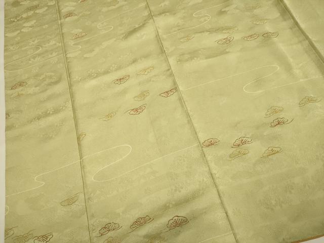 平和屋着物●上質な小紋　松文　地紋起こし　正絹　逸品　DABI4326du