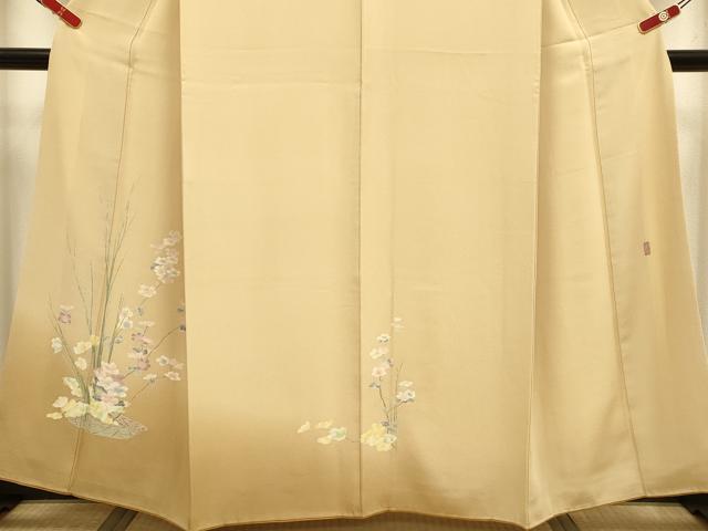 平和屋着物●本加賀友禅作家　清藤宏　訪問着　草花文　暈し染め　正絹　逸品　DABI4333du