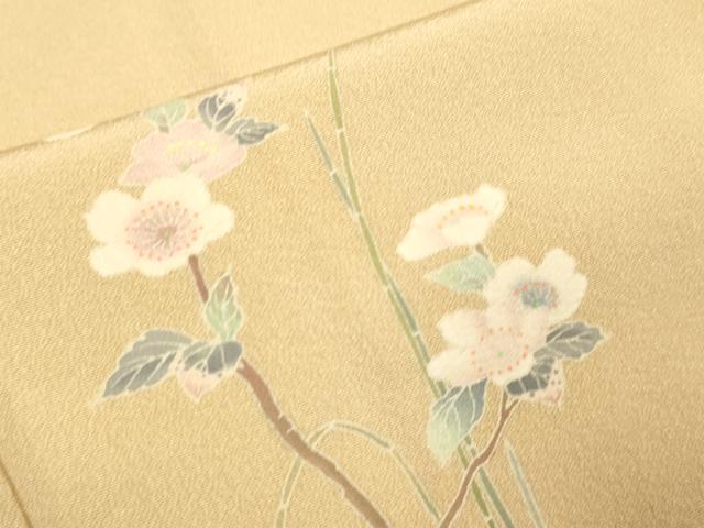 平和屋着物●本加賀友禅作家　清藤宏　訪問着　草花文　暈し染め　正絹　逸品　DABI4333du