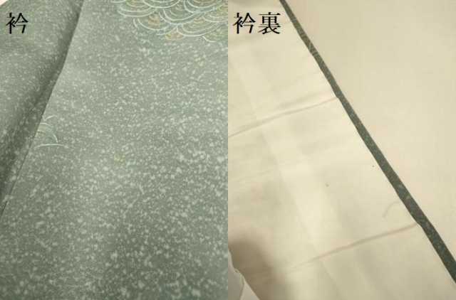平和屋着物●上質な小紋　青海波　地紋起こし　正絹　逸品　DABI4340du