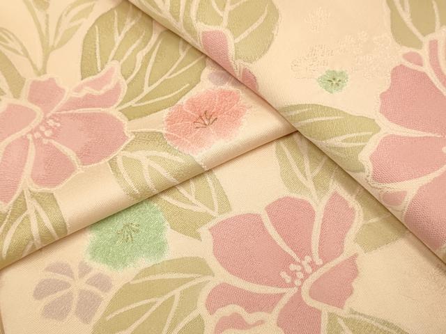 平和屋着物●上質な小紋　枝花文　金彩　地紋起こし　正絹　逸品　DABI4341du