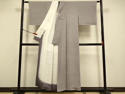 平和屋着物●伝統工芸士　廣瀬雄望　江戸小紋　花尽くし　正絹　逸品　未使用　DABI4345du