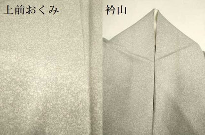 平和屋着物▽京友禅の第一人者　松井青々　色留袖　単衣　地紙花文　金彩　正絹　逸品　DABI4354du