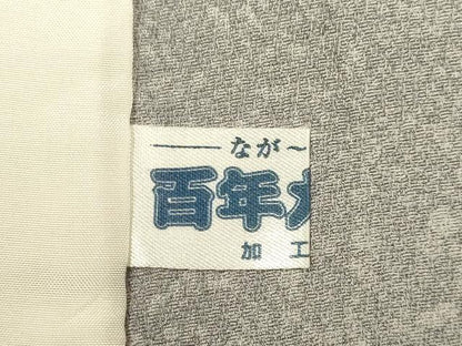 平和屋着物▽京友禅の第一人者　松井青々　色留袖　単衣　地紙花文　金彩　正絹　逸品　DABI4354du