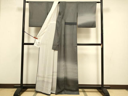 平和屋着物▽訪問着　無双　紗袷　紗×絽　霞文　暈し染め　さが美扱い　正絹　逸品　DABI4355du