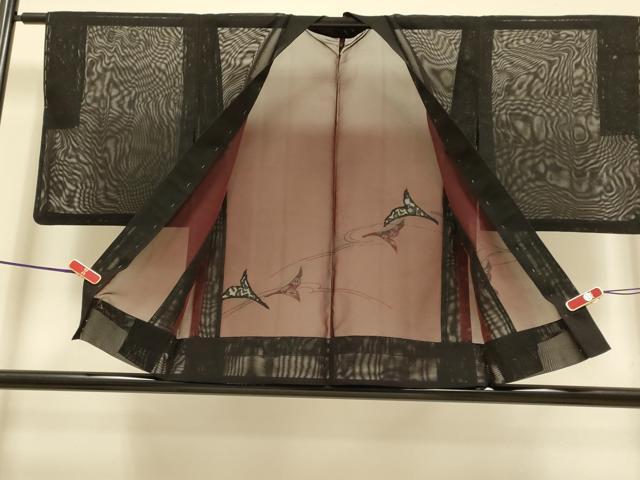 平和屋着物▽羽織　スリーシーズン　春夏秋　塵除け　飛鳥文　正絹　逸品　DABI4360du