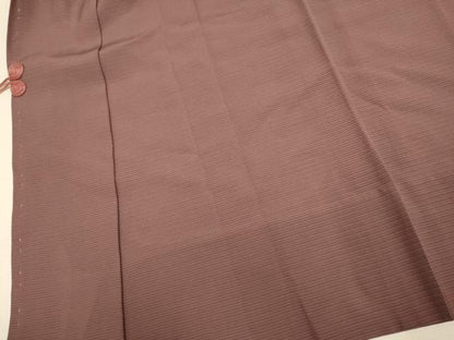 平和屋着物▽道中着　スリーシーズン　春夏秋　塵除け　濃い蘇芳香色　正絹　逸品　DABI4365du
