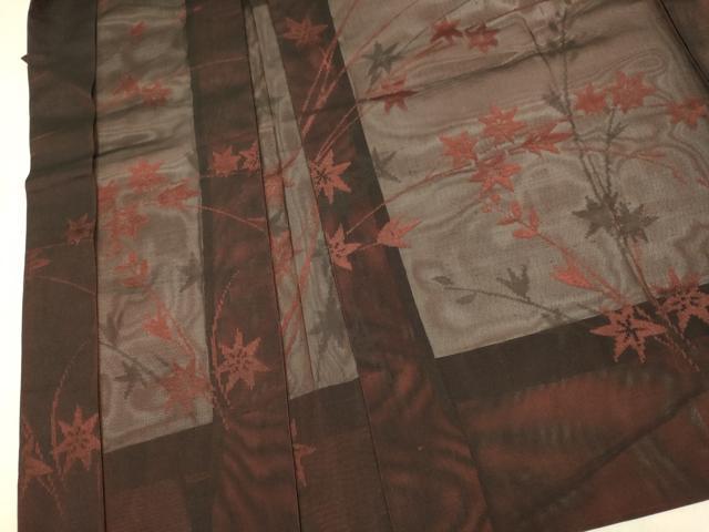 平和屋着物▽羽織　スリーシーズン　春夏秋　塵除け　草花文　正絹　逸品　DABI4370du