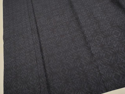 平和屋着物▽結城紬　単衣　花丸文　正絹　逸品　未使用　DABI4380du