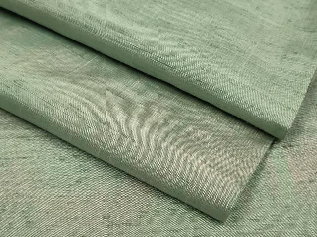 平和屋着物▽絲藝苑　上島洋山　紬　単衣　海藻染　霞文　正絹　逸品　DABI4384du