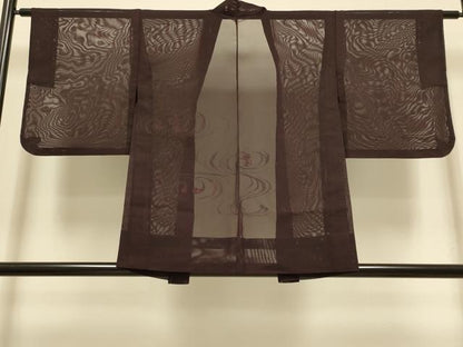 平和屋着物▽羽織　スリーシーズン　春夏秋　塵除け　流水文　正絹　逸品　DABI4385du