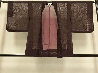 平和屋着物▽羽織　スリーシーズン　春夏秋　塵除け　流水文　正絹　逸品　DABI4385du