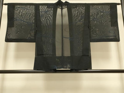平和屋着物▽羽織　スリーシーズン　春夏秋　塵除け　流水文　正絹　逸品　DABI4387du