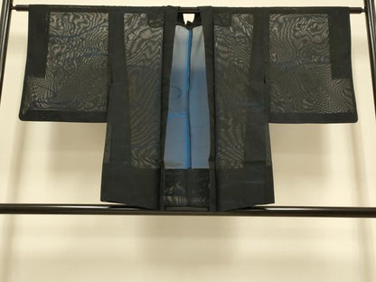 平和屋着物▽羽織　スリーシーズン　春夏秋　塵除け　流水文　正絹　逸品　DABI4387du