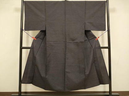 平和屋着物▽男性　本場大島紬　薩摩結城　単衣　霞文　正絹　逸品　DABI4390du