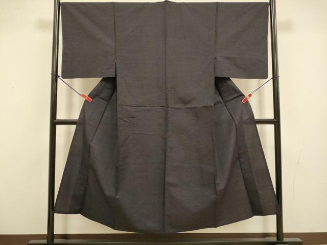平和屋着物▽男性　本場大島紬　薩摩結城　単衣　霞文　正絹　逸品　DABI4390du