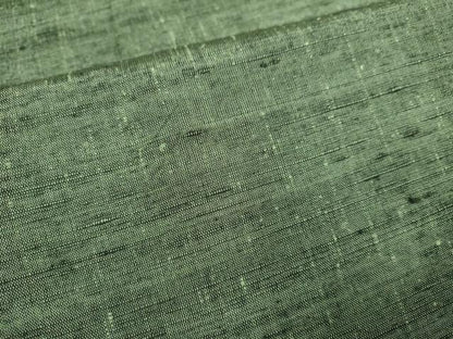 平和屋着物▽上質な紬　単衣　濃い岩井茶色　正絹　逸品　DABI4395du