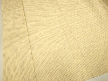 平和屋着物▽上質な紬　単衣　縞　正絹　逸品　DABI4400du