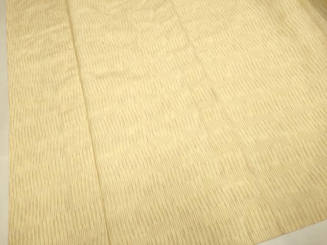 平和屋着物▽上質な紬　単衣　縞　正絹　逸品　DABI4400du
