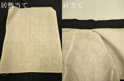 平和屋着物▽男性　久留米絣　単衣　十字絣　綿　逸品　DABI4401du