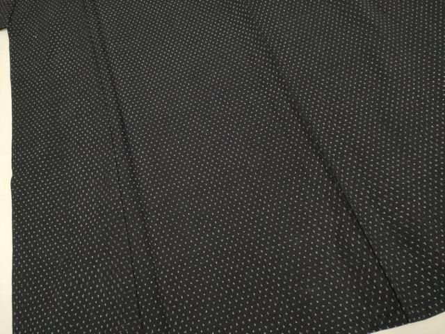 平和屋着物▽男性　久留米絣　単衣　十字絣　綿　逸品　DABI4401du