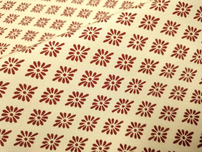 平和屋着物▽上質な小紋　単衣　花菱文　正絹　逸品　DABI4404du