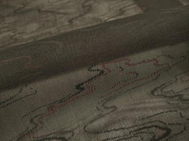 平和屋着物▽羽織　スリーシーズン　春夏秋　塵除け　流水文　正絹　逸品　DABI4414du