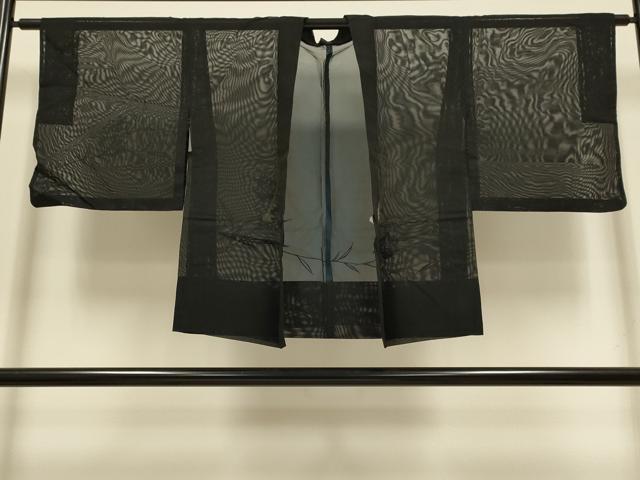 平和屋着物▽羽織　スリーシーズン　春夏秋　塵除け　刺繍　洋花文　正絹　逸品　DABI4420du
