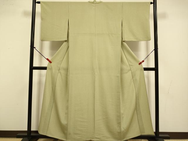平和屋着物▽小紋　単衣　縞　さんび謹製　洗える着物　DABI4435du
