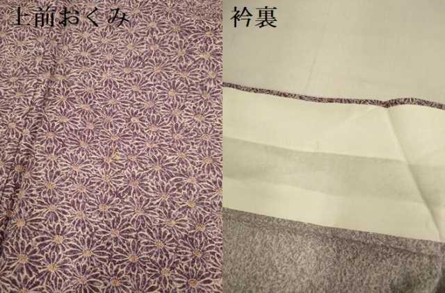 平和屋着物▽上質な小紋　単衣　花尽くし　高島屋扱い　正絹　逸品　DABI4453du