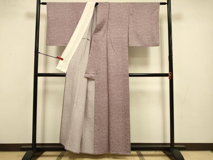 平和屋着物▽上質な小紋　単衣　花尽くし　高島屋扱い　正絹　逸品　DABI4453du