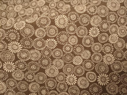 平和屋着物▽上質な小紋　単衣　花尽くし　鬼しぼ縮緬　正絹　逸品　DABI4463du