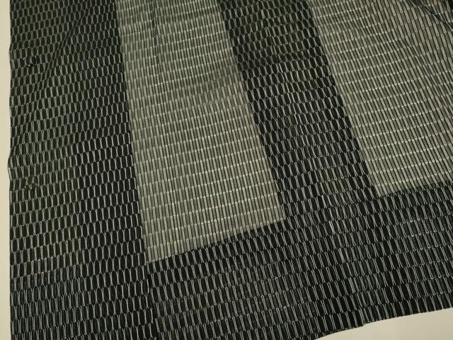 平和屋着物▽道行コート　スリーシーズン　春夏秋　塵除け　幾何学文様　正絹　逸品　DABI4486du