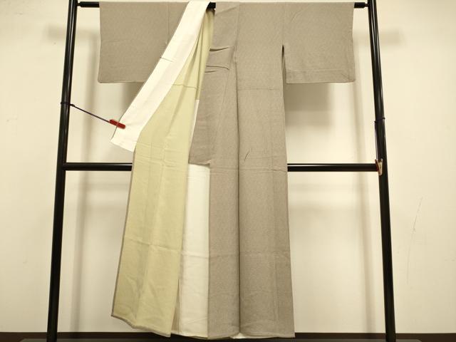 平和屋着物▽江戸小紋　単衣　小花柄　正絹　逸品　DABI4497du